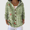 Liv Kapuzen-Strickjacke mit Knopfleiste – Produktansicht