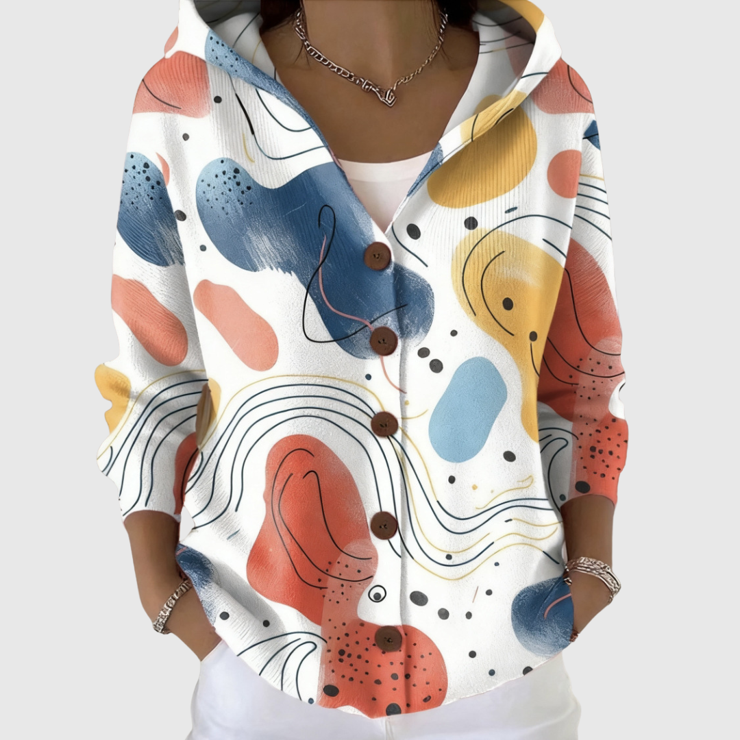 Mara Kapuzen-Strickjacke – Produktansicht