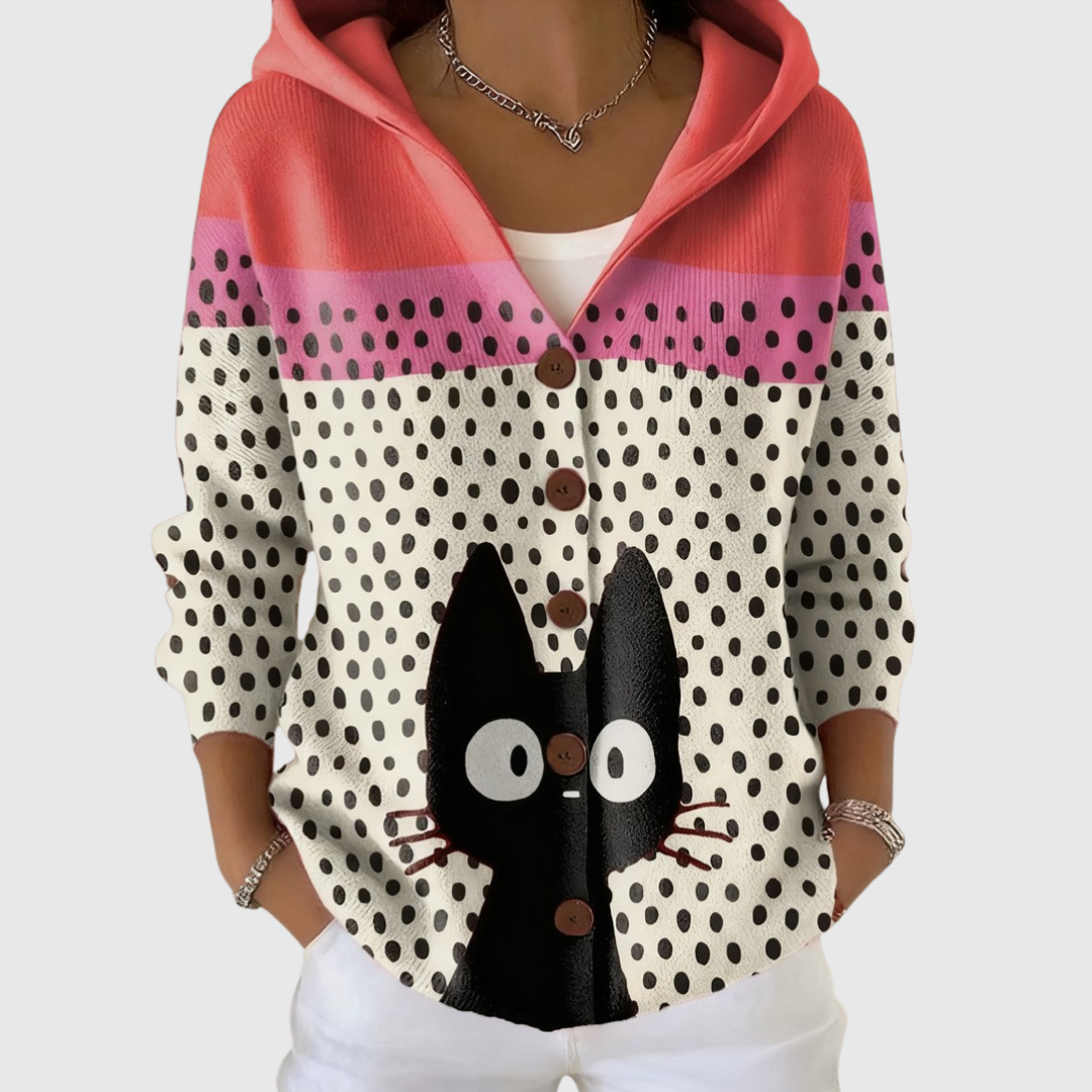 Mira Kapuzen-Strickjacke – Produktansicht