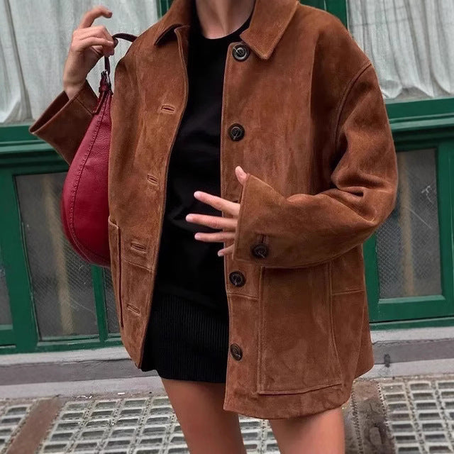 Milan Wildlederjacke – Produktansicht
