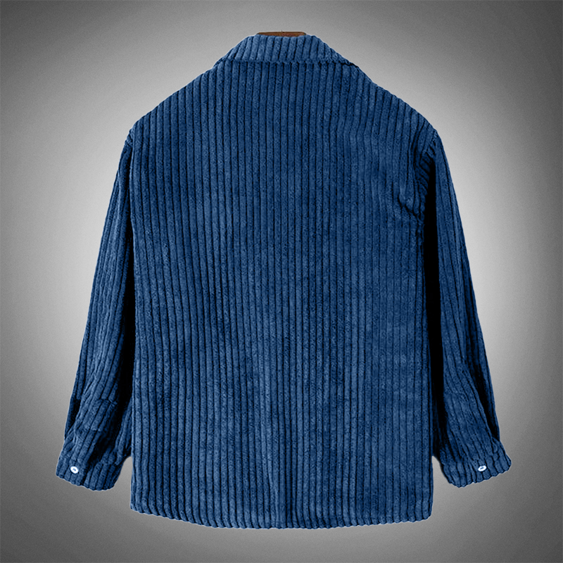Elias Cord-Hemdjacke – Dunkelblau – Produktansicht