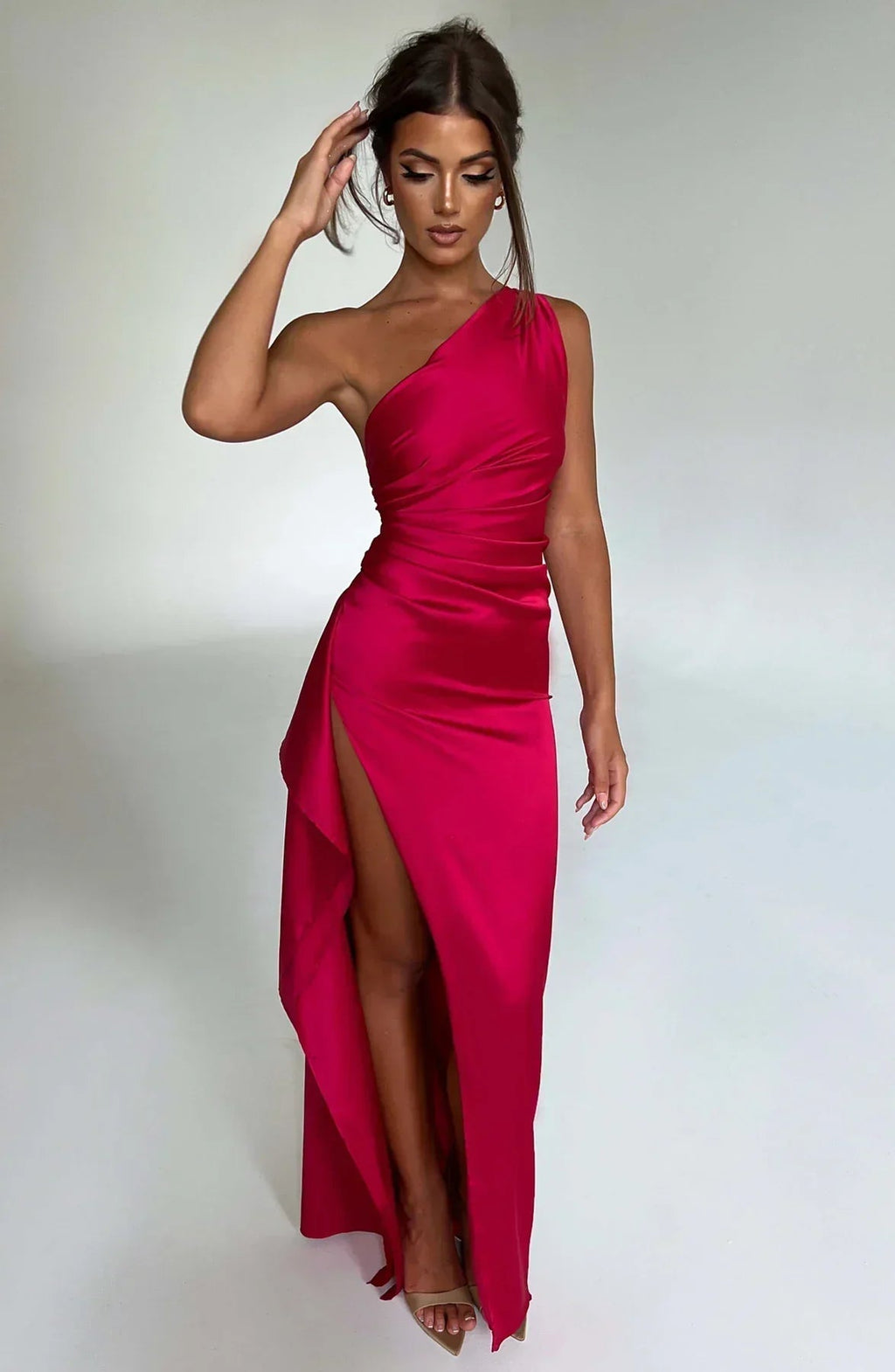 One-Shoulder Maxikleid Mara – Produktansicht