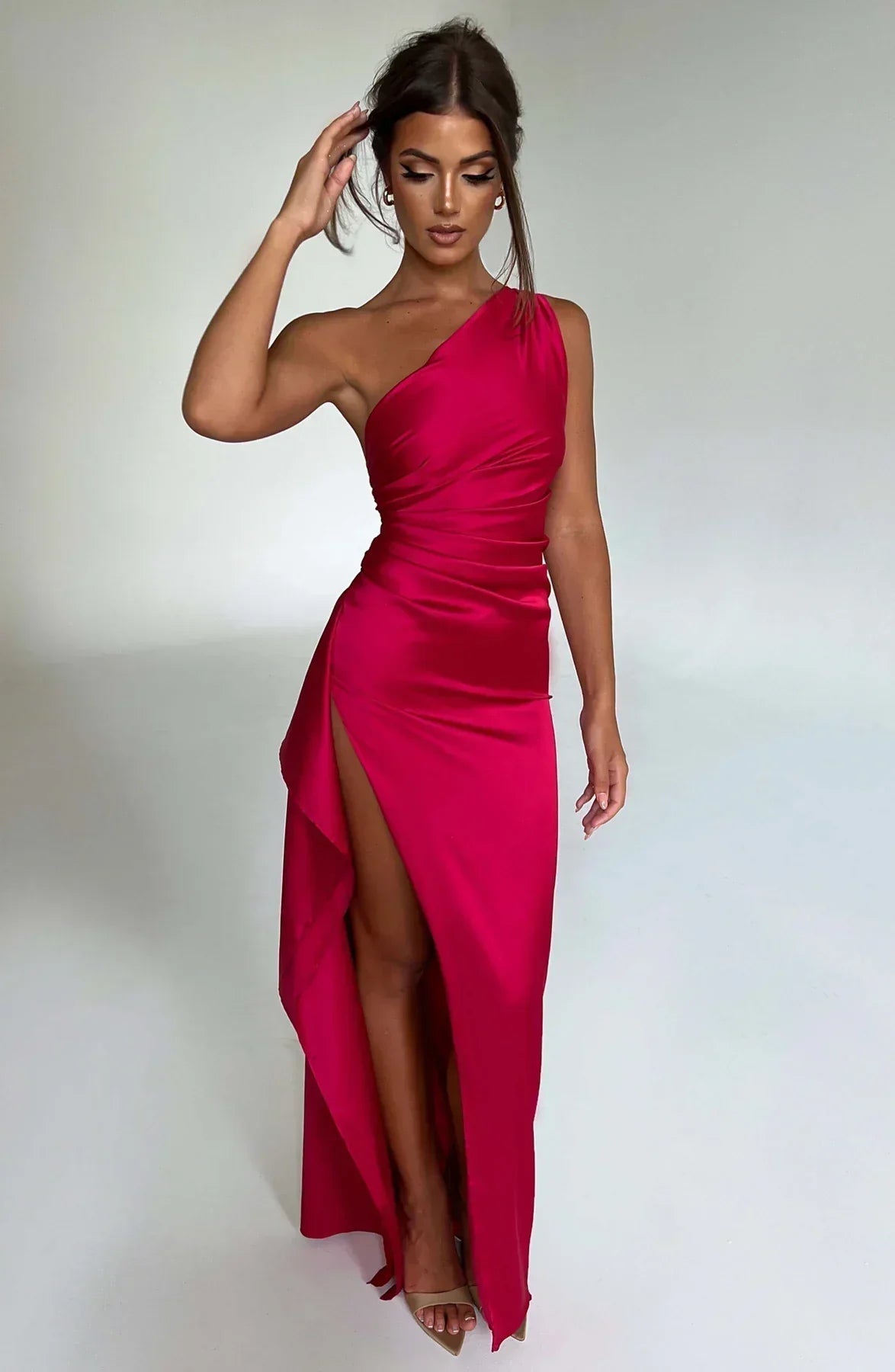 One-Shoulder Maxikleid Mara – Produktansicht