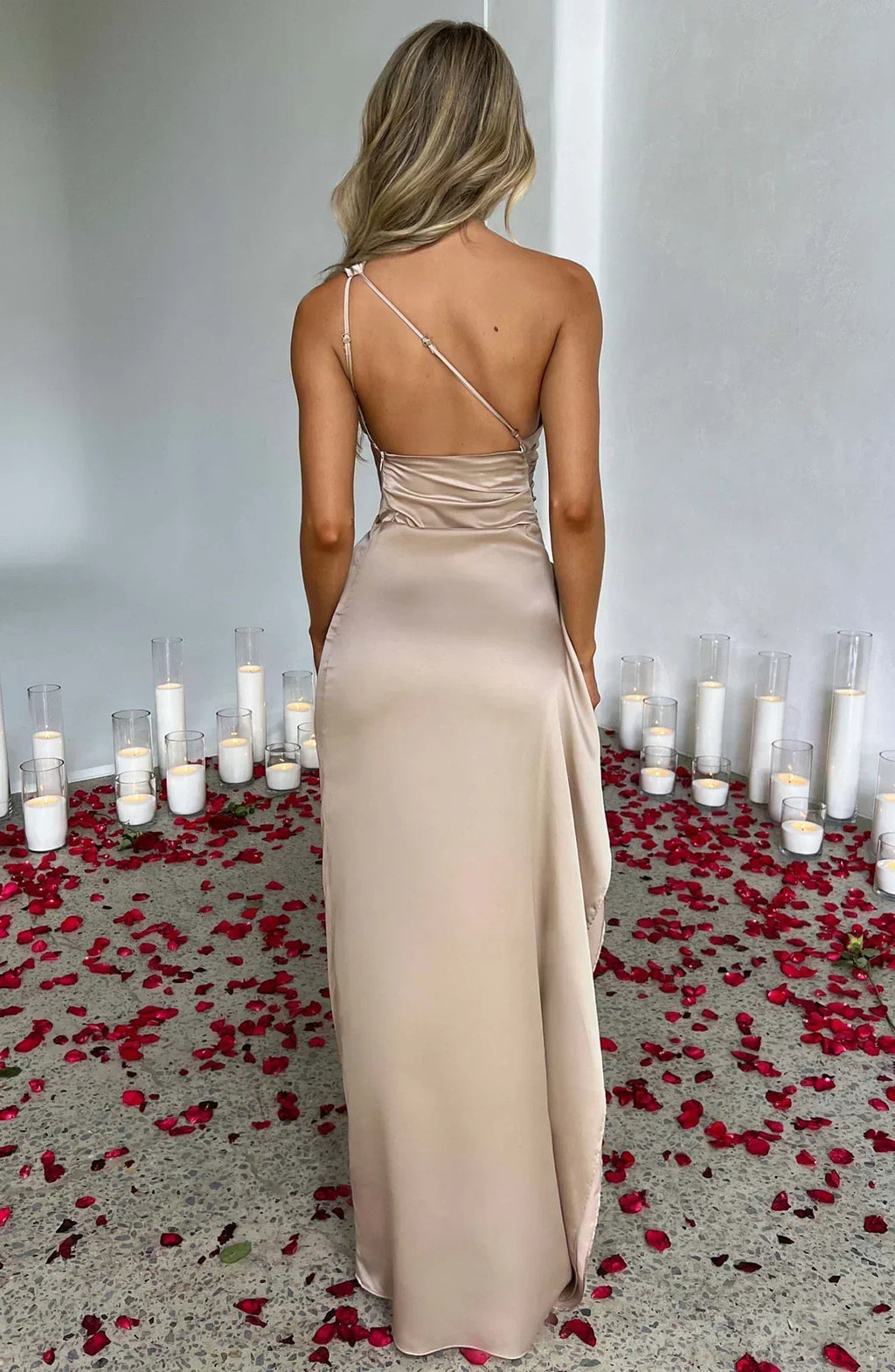 One-Shoulder Maxikleid Mara – Produktansicht