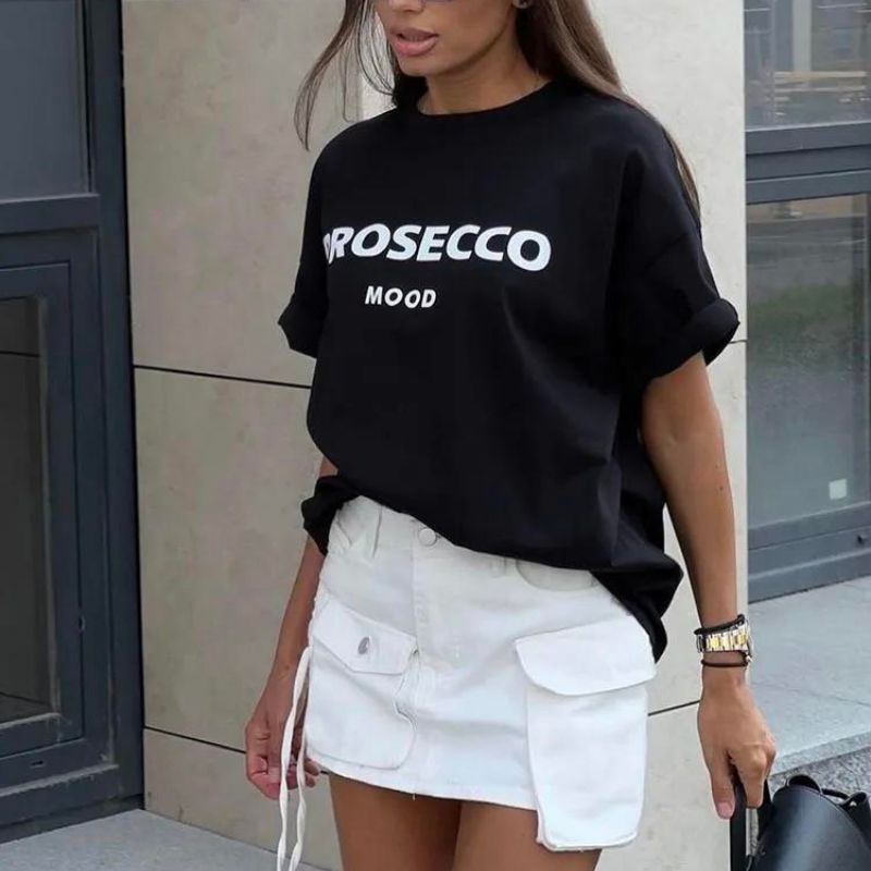 T-Shirt Nele „Prosecco“ Oversized – Produktansicht