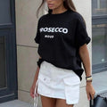 T-Shirt Nele „Prosecco“ Oversized – Produktansicht