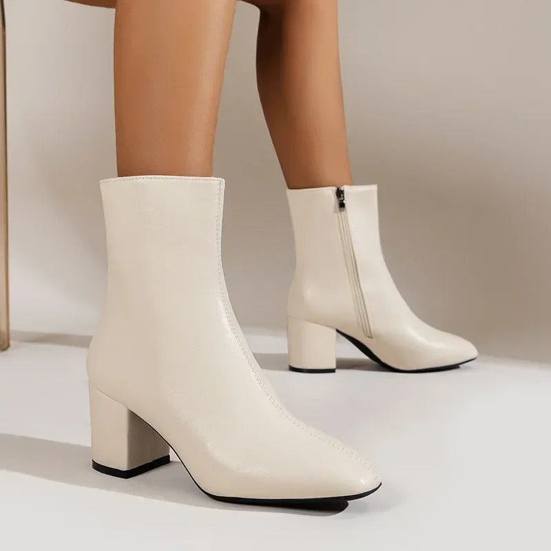 Mara Ankle Boots – Weiß – Produktansicht
