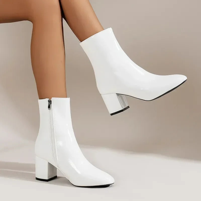 Mara Ankle Boots – Weiß – Produktansicht
