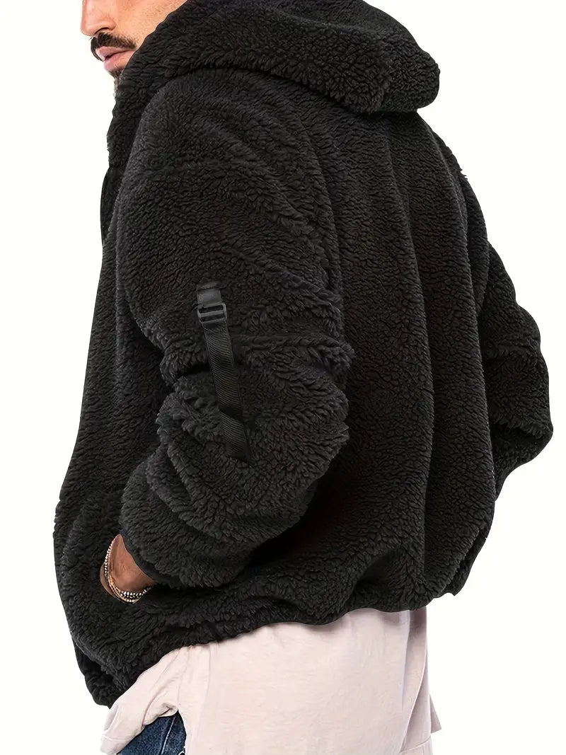 Nilo Kapuzenjacke mit Reißverschluss – Beige – Produktansicht