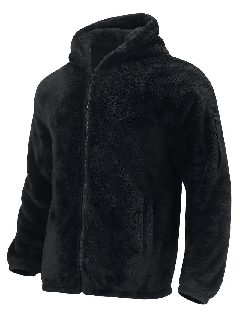 Nilo Kapuzenjacke mit Reißverschluss – Beige – Produktansicht