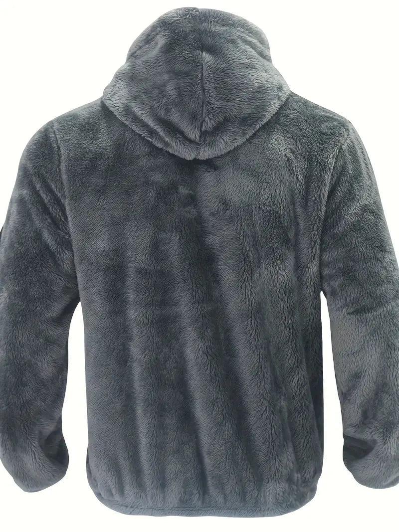 Nilo Kapuzenjacke mit Reißverschluss – Beige – Produktansicht