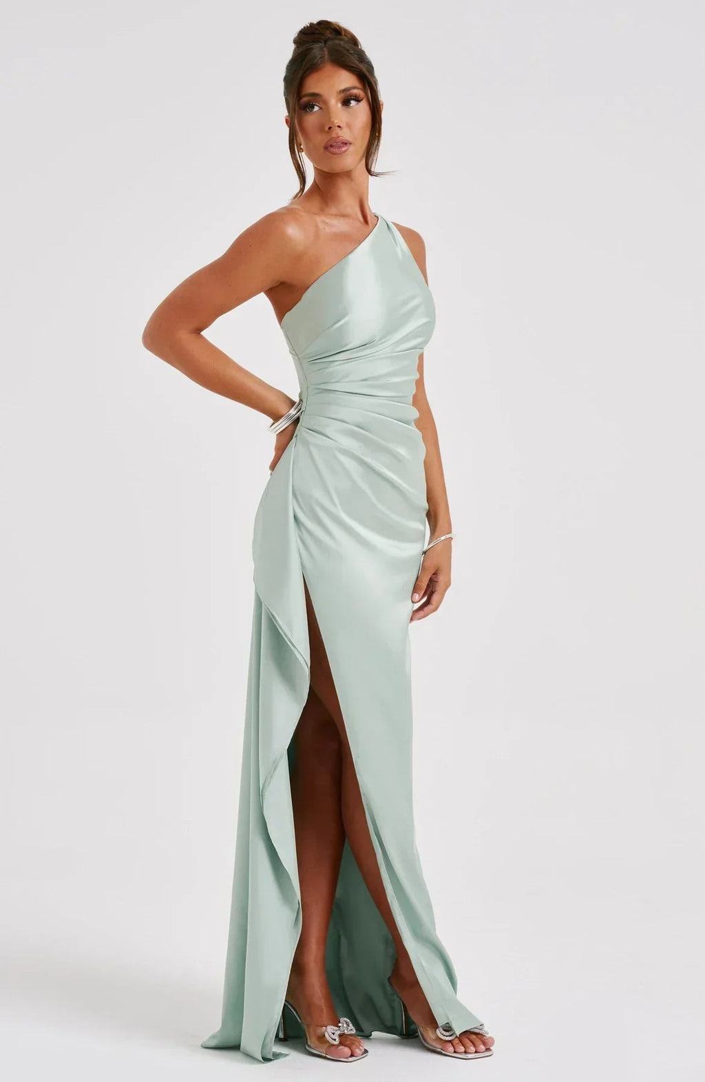 One-Shoulder Maxikleid Mara – Produktansicht