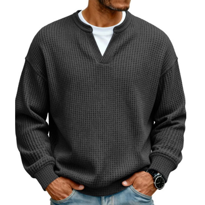Pullover Mara – Waffelstrick in Flieder – Produktansicht 10