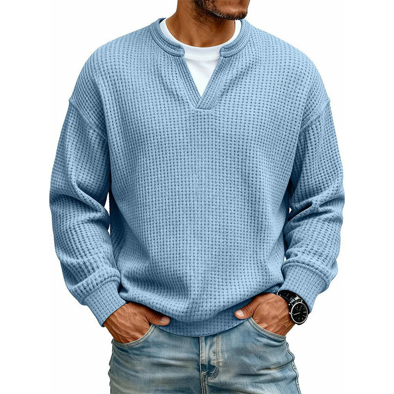 Pullover Mara – Waffelstrick in Flieder – Produktansicht 12