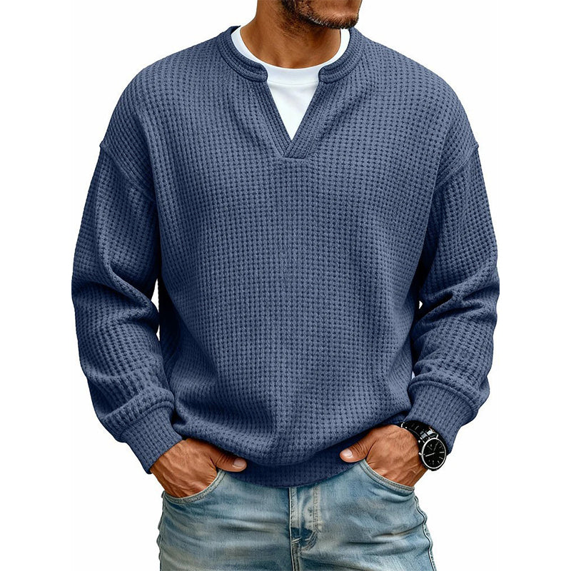 Pullover Mara – Waffelstrick in Flieder – Produktansicht 13