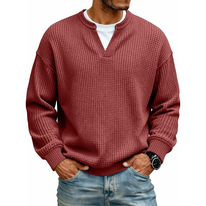 Pullover Mara – Waffelstrick in Flieder – Produktansicht 14