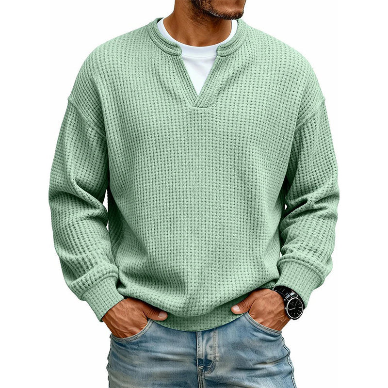 Pullover Mara – Waffelstrick in Flieder – Produktansicht 15