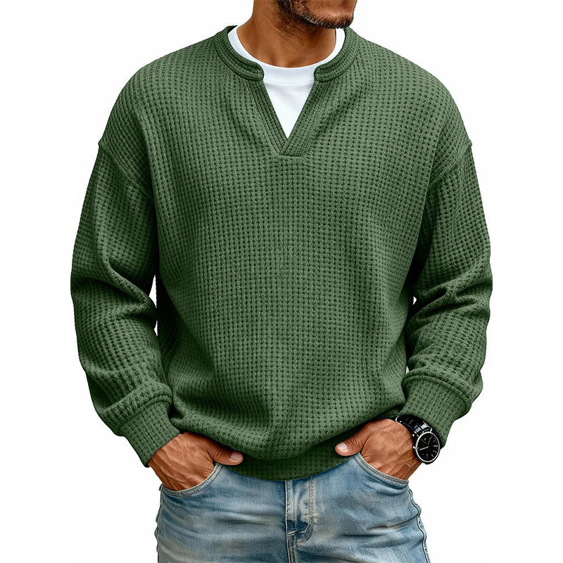 Pullover Mara – Waffelstrick in Flieder – Produktansicht 16