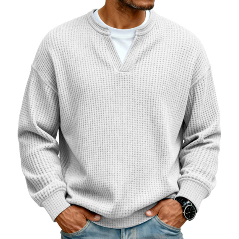 Pullover Mara – Waffelstrick in Flieder – Produktansicht 17