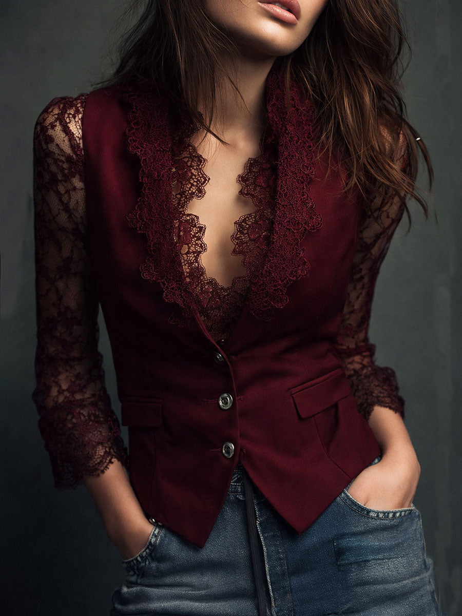 Spitzenärmeljacke Felicitas – Produktansicht 2