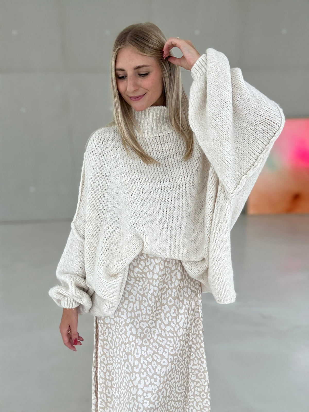 Stehkragenpullover Alex – Produktansicht 4