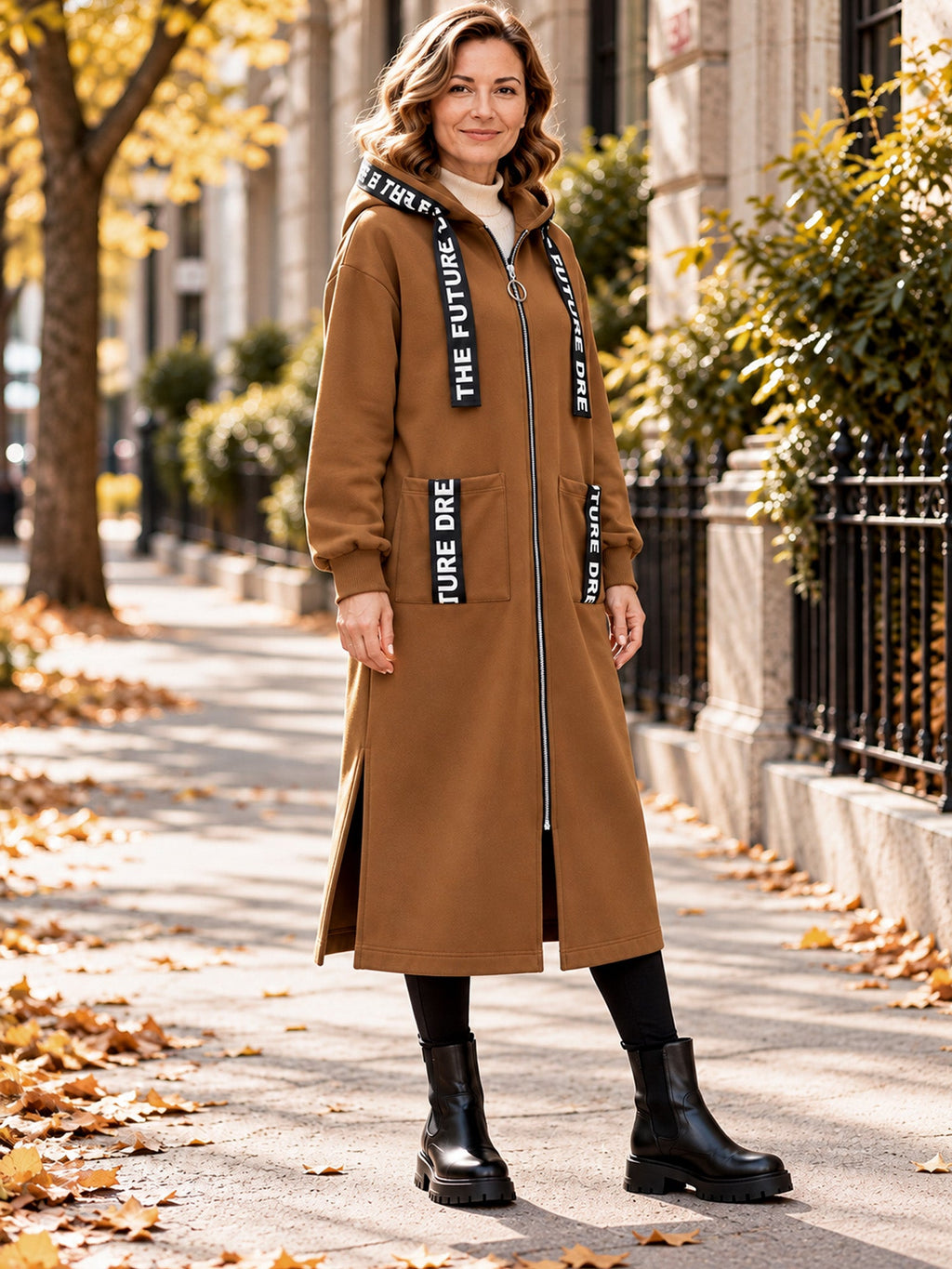 Lange Kapuzenjacke Liana – Produktansicht 16