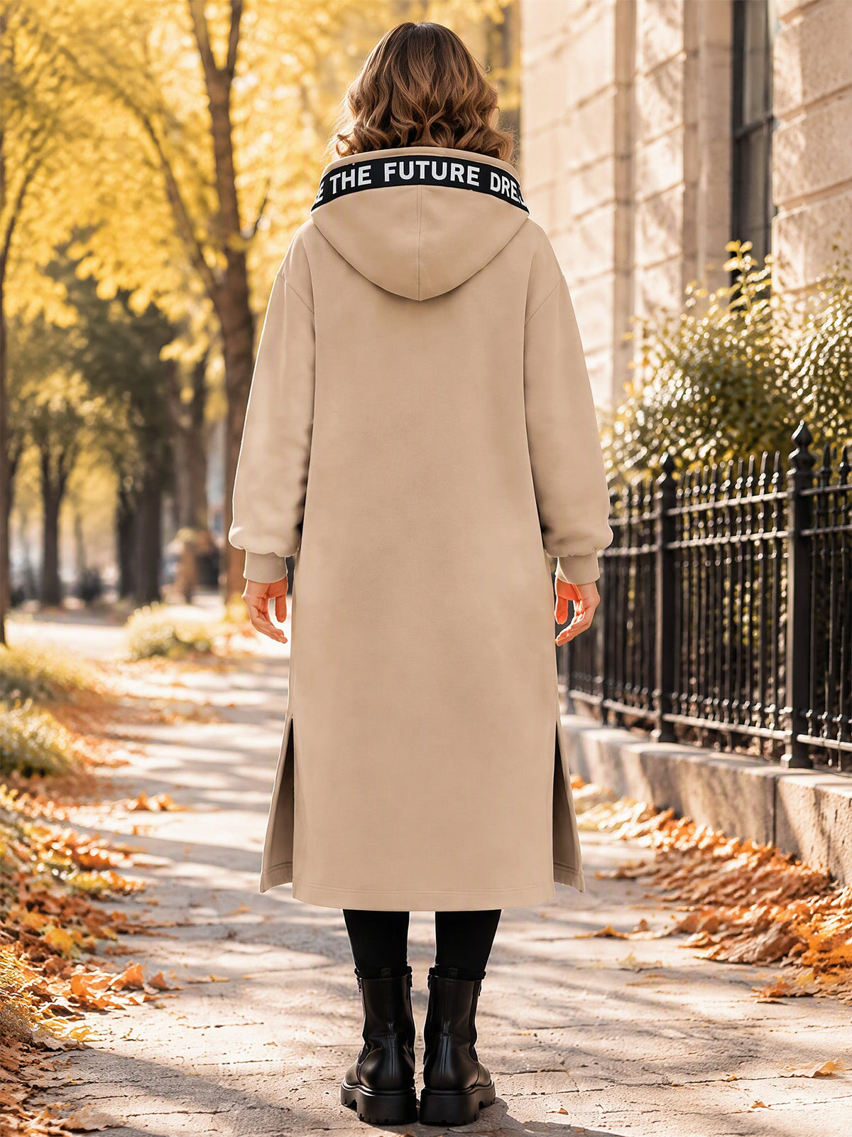 Lange Kapuzenjacke Liana – Produktansicht 23
