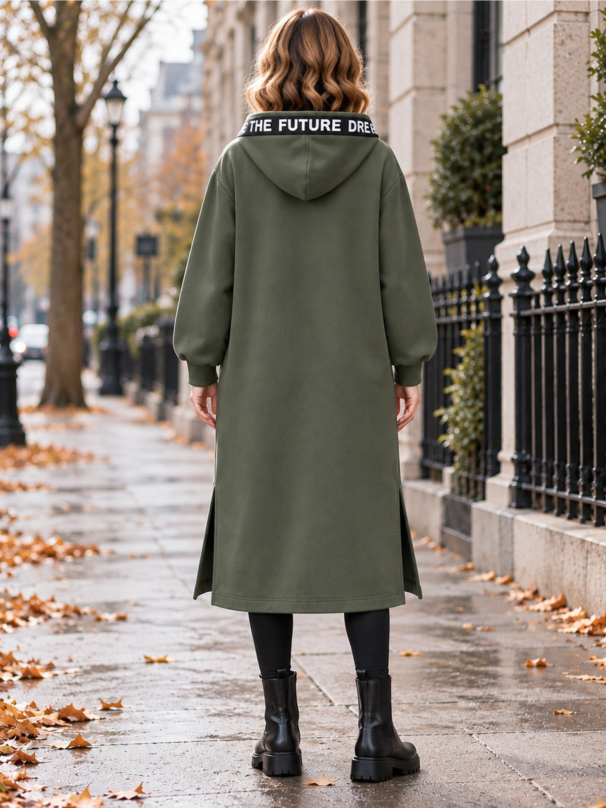 Lange Kapuzenjacke Liana – Produktansicht 28