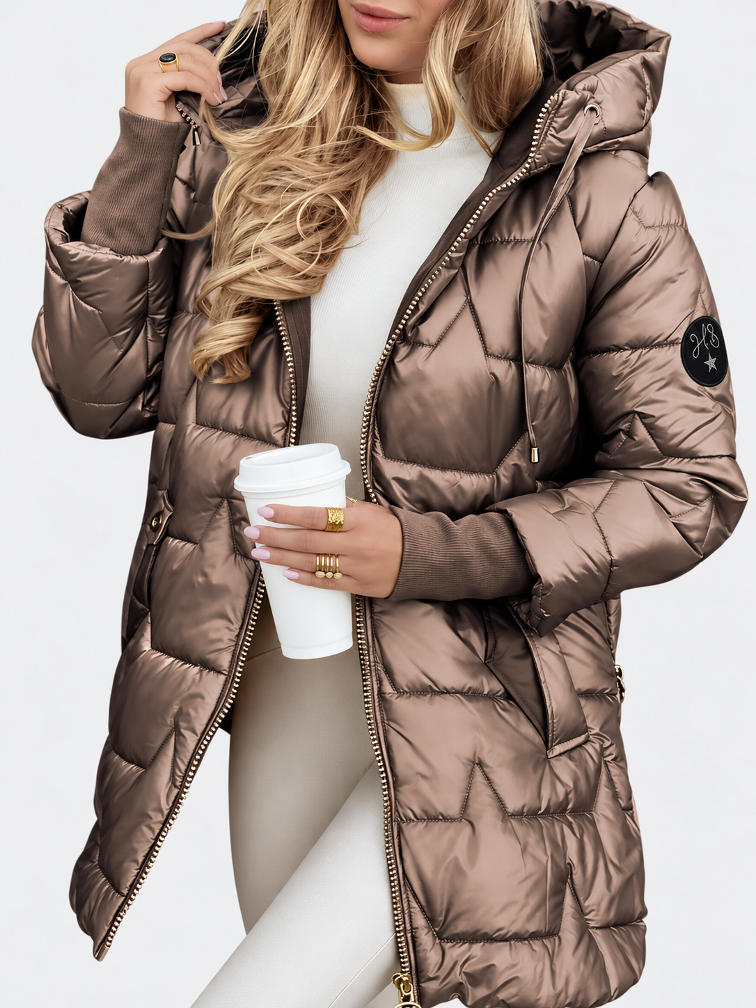 Mara Steppparka mit Kapuze – Produktansicht 1