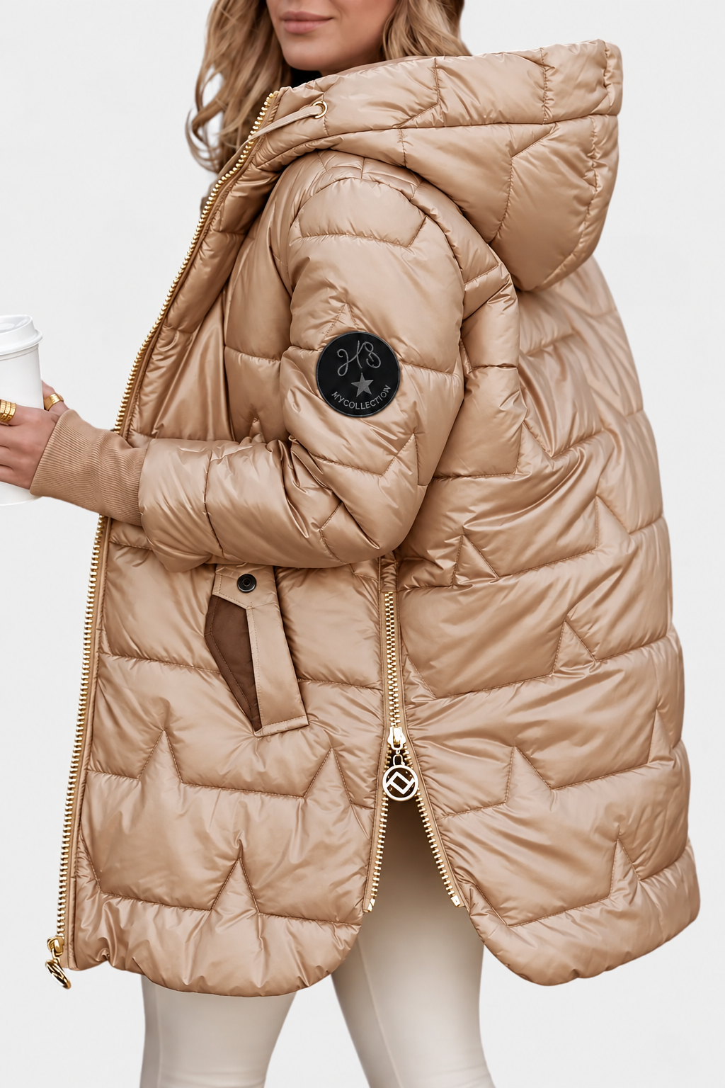 Mara Steppparka mit Kapuze – Produktansicht 2