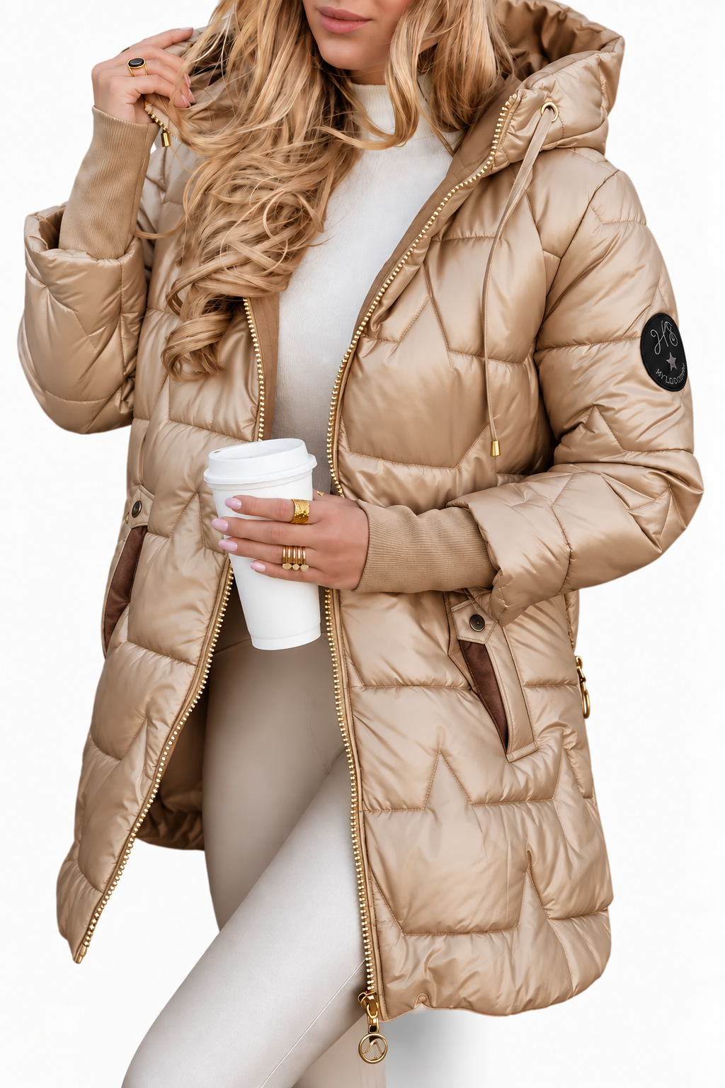 Mara Steppparka mit Kapuze – Produktansicht 3
